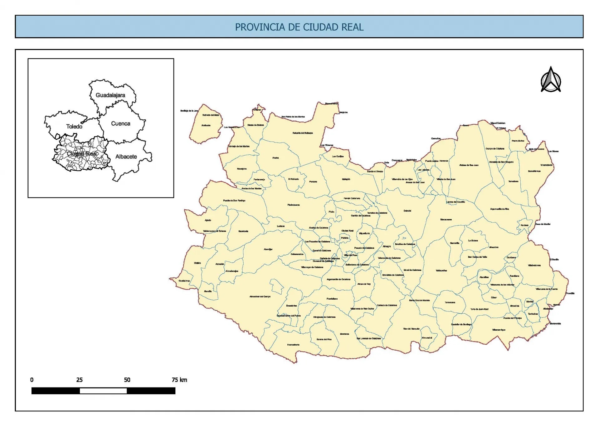 Municipios de la provincia de Ciudad Real