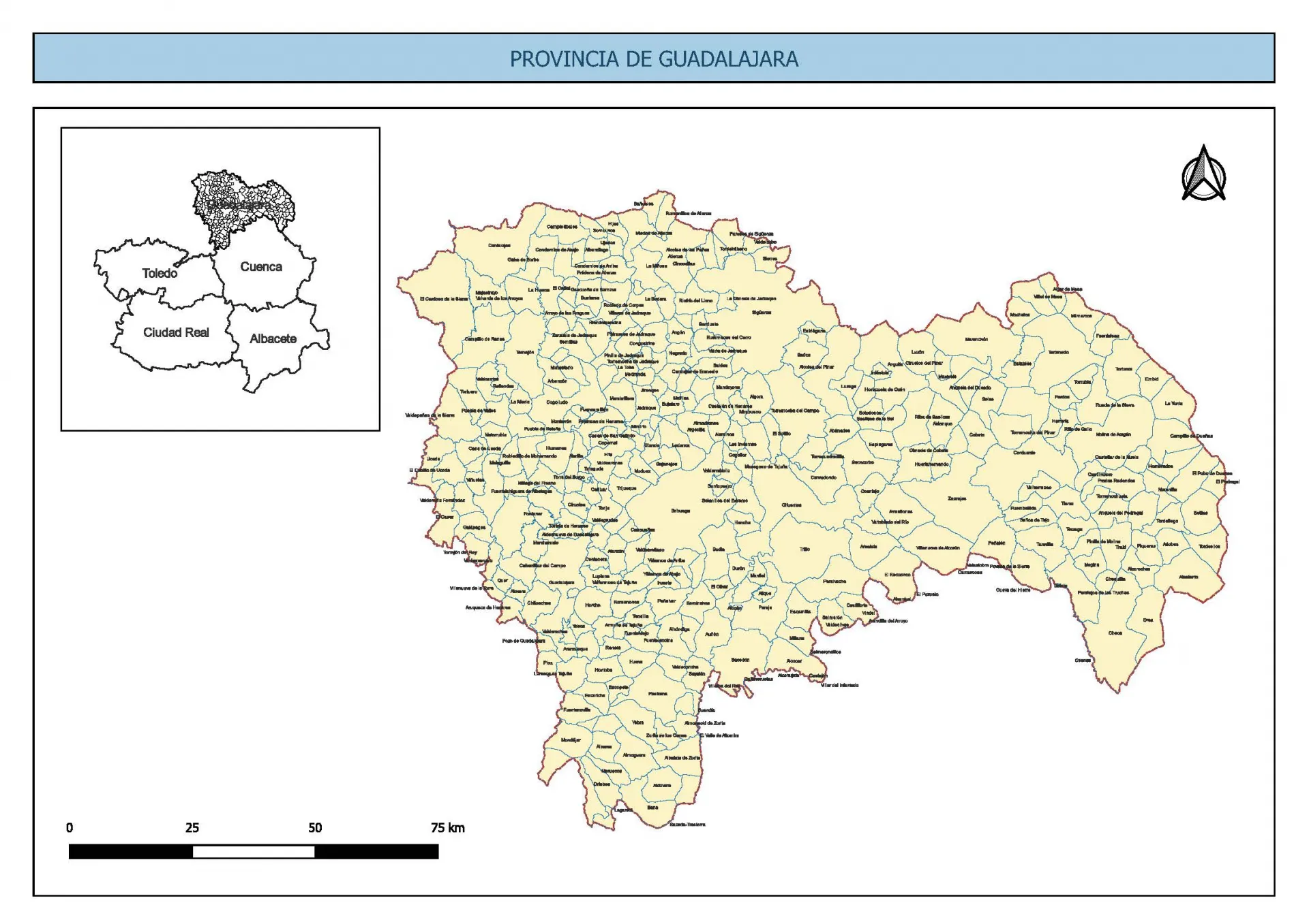 Municipios de la provincia de Guadalajara